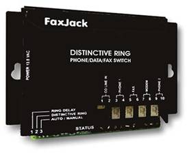 FaxJack Distinctive Ring and Auto Detect Switch